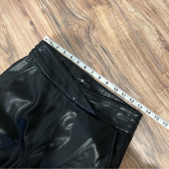 7 For All Mankind Vegan Leather Straight Leg Pants - Picture 9 of 13
